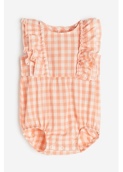 H & M - Kombinezon z falbankami - Pomarańczowy ze sklepu H&M w kategorii Body niemowlęce - zdjęcie 169617538