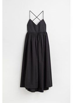 H & M - Bawełniana sukienka w serek - Czarny ze sklepu H&M w kategorii Sukienki - zdjęcie 169617777