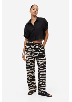 H & M - Wide trousers - Czarny ze sklepu H&M w kategorii Spodnie damskie - zdjęcie 169617929