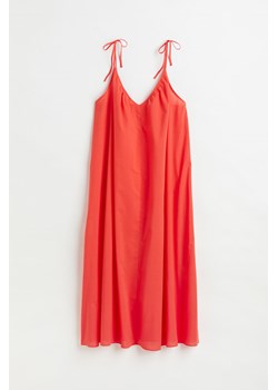 H & M - Trapezowa sukienka z bawełnianego woalu - Czerwony ze sklepu H&M w kategorii Sukienki - zdjęcie 169618057