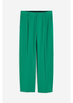 H & M - Eleganckie spodnie Loose Fit - Zielony ze sklepu H&M w kategorii Spodnie damskie - zdjęcie 169618227