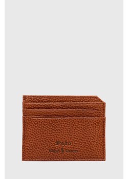Polo Ralph Lauren portfel kolor brązowy ze sklepu ANSWEAR.com w kategorii Etui - zdjęcie 169619527