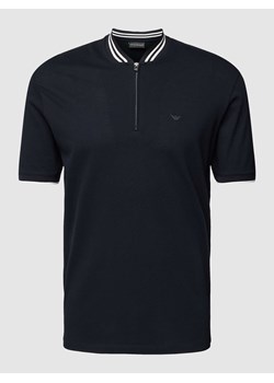 Koszulka polo o kroju slim fit z paskami w kontrastowym kolorze ze sklepu Peek&Cloppenburg  w kategorii T-shirty męskie - zdjęcie 169620239