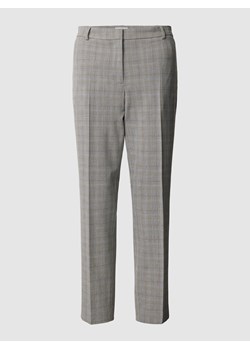 Spodnie z zakładkami w pasie i wzorem w kratę ze sklepu Peek&Cloppenburg  w kategorii Spodnie damskie - zdjęcie 169620288