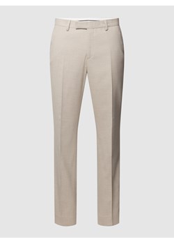 Spodnie materiałowe o kroju regular fit z fakturowanym wzorem model ‘Ryan’ ze sklepu Peek&Cloppenburg  w kategorii Spodnie męskie - zdjęcie 169620339