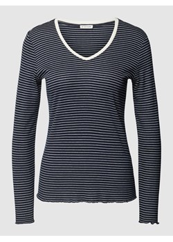 Bluzka z długim rękawem z wzorem w paski ze sklepu Peek&Cloppenburg  w kategorii Bluzki damskie - zdjęcie 169620407