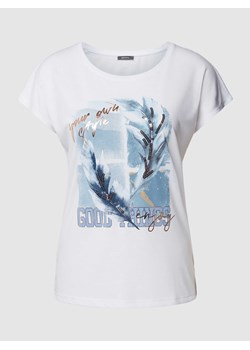 T-shirt z cekinowym obszyciem ze sklepu Peek&Cloppenburg  w kategorii Bluzki damskie - zdjęcie 169620577
