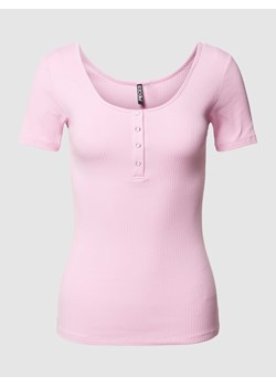 T-shirt z listwą guzikową model ‘KITTE’ ze sklepu Peek&Cloppenburg  w kategorii Bluzki damskie - zdjęcie 169620855