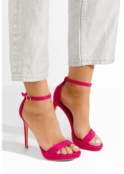 Fuksjowe sandały na szpilce Marilia V2 ze sklepu Zapatos w kategorii Sandały damskie - zdjęcie 169621935