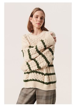 Soaked in Luxury Sweter &quot;Franna&quot; w kolorze kremowo-zielonym ze sklepu Limango Polska w kategorii Swetry damskie - zdjęcie 169625088