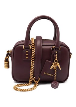 Pinko Skórzana torebka na ramię BOWLING ze sklepu Gomez Fashion Store w kategorii Kopertówki - zdjęcie 169625179