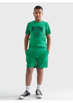 Koszulka chłopięca z nadrukiem zielona Holger 301/ Szortex 301 ze sklepu Big Star w kategorii T-shirty chłopięce - zdjęcie 169627085