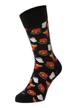 Happy Socks Męskie skarpety z cienkiej dzianiny Mężczyźni czarny wzorzysty ze sklepu vangraaf w kategorii Skarpetki damskie - zdjęcie 169627339
