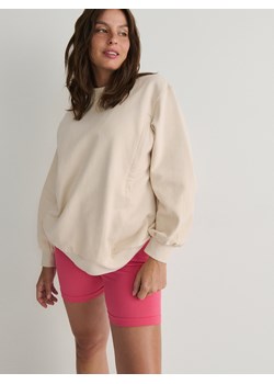 Reserved - Bawełniana bluza - kremowy ze sklepu Reserved w kategorii Bluzy damskie - zdjęcie 169627746
