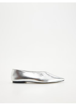 Reserved - Srebrne baleriny - srebrny ze sklepu Reserved w kategorii Balerinki - zdjęcie 169627938