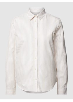 Bluzka koszulowa z bawełny ze wzorem w paski ze sklepu Peek&Cloppenburg  w kategorii Koszule damskie - zdjęcie 169631168