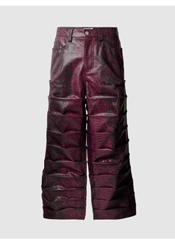 Spodnie o kroju baggy fit  z wężowym wzorem ze sklepu Peek&Cloppenburg  w kategorii Spodnie męskie - zdjęcie 169631178