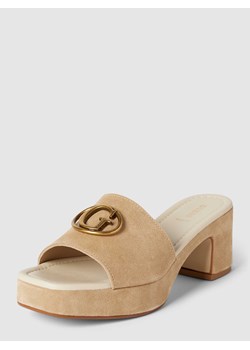 Sandały z aplikacją z logo model ‘CINZIA’ ze sklepu Peek&Cloppenburg  w kategorii Klapki damskie - zdjęcie 169631189