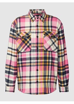 Koszula flanelowa o kroju regular fit ze wzorem w kratę ze sklepu Peek&Cloppenburg  w kategorii Koszule męskie - zdjęcie 169631235