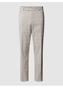 Spodnie do garnituru o kroju slim fit ze wzorem w kratę model ‘Genius’ ze sklepu Peek&Cloppenburg  w kategorii Spodnie męskie - zdjęcie 169631358