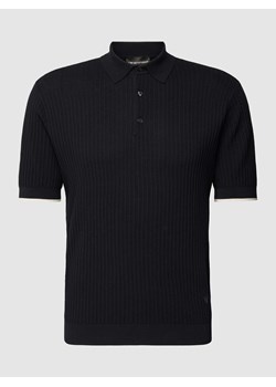 Koszulka polo o kroju regular fit z fakturowanym wzorem ze sklepu Peek&Cloppenburg  w kategorii T-shirty męskie - zdjęcie 169631426