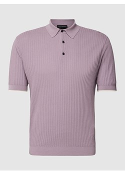 Koszulka polo o kroju regular fit z fakturowanym wzorem ze sklepu Peek&Cloppenburg  w kategorii T-shirty męskie - zdjęcie 169631677