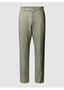 Spodnie o kroju regular fit z efektem melanżu model ‘Genius’ ze sklepu Peek&Cloppenburg  w kategorii Spodnie męskie - zdjęcie 169631705