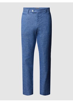 Spodnie o kroju regular fit z efektem melanżu model ‘Genius’ ze sklepu Peek&Cloppenburg  w kategorii Spodnie męskie - zdjęcie 169631708
