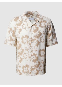Koszula casualowa o kroju regular fit z rękawem o dł. 1/2 model ‘FLOWER’ ze sklepu Peek&Cloppenburg  w kategorii Koszule męskie - zdjęcie 169631838