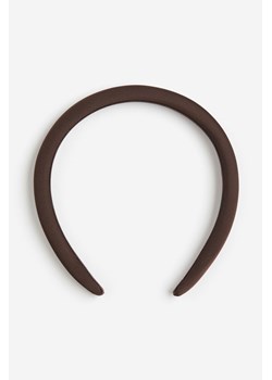 H & M - Sztywna watowana opaska do włosów - Brązowy ze sklepu H&M w kategorii Opaski do włosów - zdjęcie 169632065