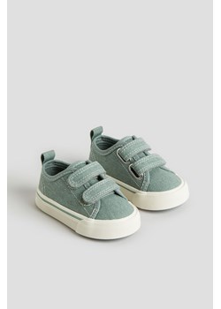 H & M - Płócienne buty sportowe - Zielony ze sklepu H&M w kategorii Buciki niemowlęce - zdjęcie 169632185