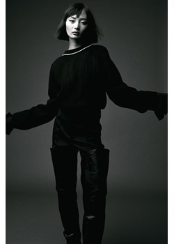 H & M - Sweter z domieszką wełny - Czarny ze sklepu H&M w kategorii Swetry damskie - zdjęcie 169632209