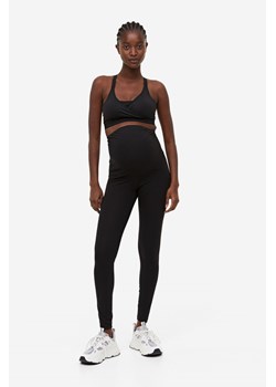 H & M - MAMA Legginsy sportowe - Czarny ze sklepu H&M w kategorii Spodnie ciążowe - zdjęcie 169632267