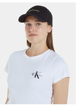 Calvin Klein Jeans Czapka z daszkiem Monogram Cap K60K610280 Czarny ze sklepu MODIVO w kategorii Czapki z daszkiem damskie - zdjęcie 169635015
