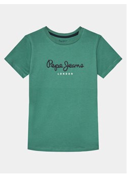 Pepe Jeans T-Shirt New Art N PB503493 Zielony Regular Fit ze sklepu MODIVO w kategorii T-shirty chłopięce - zdjęcie 169635018