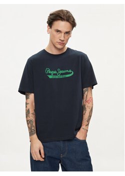 Pepe Jeans T-Shirt Claude PM509390 Granatowy Regular Fit ze sklepu MODIVO w kategorii T-shirty męskie - zdjęcie 169635078