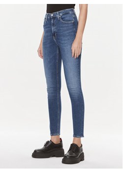 Calvin Klein Jeans Jeansy J20J222140 Granatowy Skinny Fit ze sklepu MODIVO w kategorii Jeansy damskie - zdjęcie 169635148