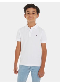 Tommy Hilfiger Polo Flag KB0KB09103 Biały Regular Fit ze sklepu MODIVO w kategorii T-shirty chłopięce - zdjęcie 169635347