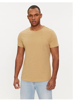 Tommy Jeans T-Shirt Jaspe DM0DM09586 Beżowy Slim Fit ze sklepu MODIVO w kategorii T-shirty męskie - zdjęcie 169635847