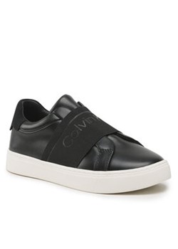 Calvin Klein Sneakersy Clean Cupsole Slip On HW0HW01416 Czarny ze sklepu MODIVO w kategorii Trampki damskie - zdjęcie 169635887