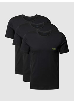 T-shirt z nadrukiem z logo w zestawie 3 szt. ze sklepu Peek&Cloppenburg  w kategorii Podkoszulki męskie - zdjęcie 169638488