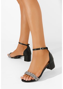 Czarne eleganckie sandały Merina ze sklepu Zapatos w kategorii Sandały damskie - zdjęcie 169640868