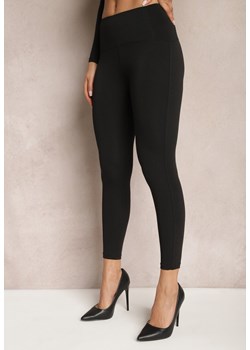 Czarne Elastyczne Legginsy High Waist Orsinna ze sklepu Renee odzież w kategorii Spodnie damskie - zdjęcie 169641015