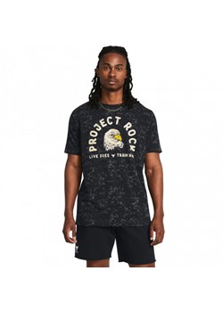 Męska koszulka treningowa Under Armour Project Rock Free Graphic - czarna ze sklepu Sportstylestory.com w kategorii T-shirty męskie - zdjęcie 169641768