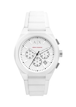 Armani Exchange zegarek męski kolor biały ze sklepu ANSWEAR.com w kategorii Zegarki - zdjęcie 169644167
