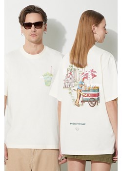 Filling Pieces t-shirt bawełniany Ice Vendor kolor beżowy z nadrukiem 74434019936 ze sklepu ANSWEAR.com w kategorii T-shirty męskie - zdjęcie 169644437