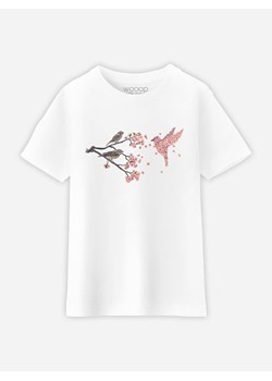 WOOOP Koszulka &quot;Blossom Bird&quot; w kolorze białym ze sklepu Limango Polska w kategorii Bluzki dziewczęce - zdjęcie 169646417