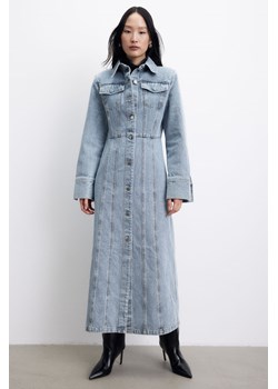 H & M - Dżinsowa szmizjerka - Niebieski ze sklepu H&M w kategorii Sukienki - zdjęcie 169648085