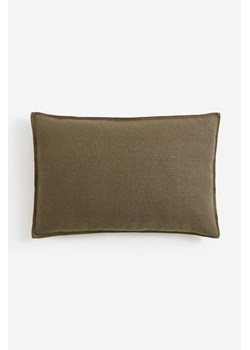 H & M - Lniana poszewka na poduszkę - Zielony ze sklepu H&M w kategorii Poszewki na poduszki - zdjęcie 169648466