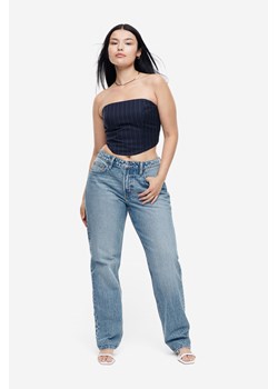 H & M - Curvy Fit Straight Regular Jeans - Niebieski ze sklepu H&M w kategorii Jeansy damskie - zdjęcie 169648469
